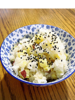 炊飯器で簡単☆さつまいもおこわ☆.*˚-レシピのメイン写真