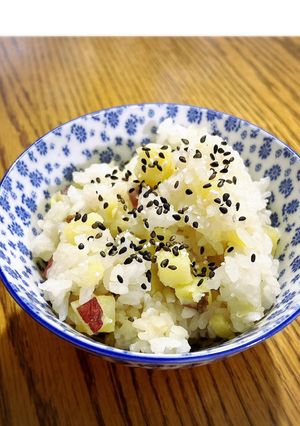炊飯器で簡単☆さつまいもおこわ☆.*˚-レシピのメイン写真