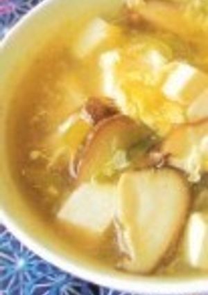しいたけと豆腐の酸辣湯-レシピのメイン写真