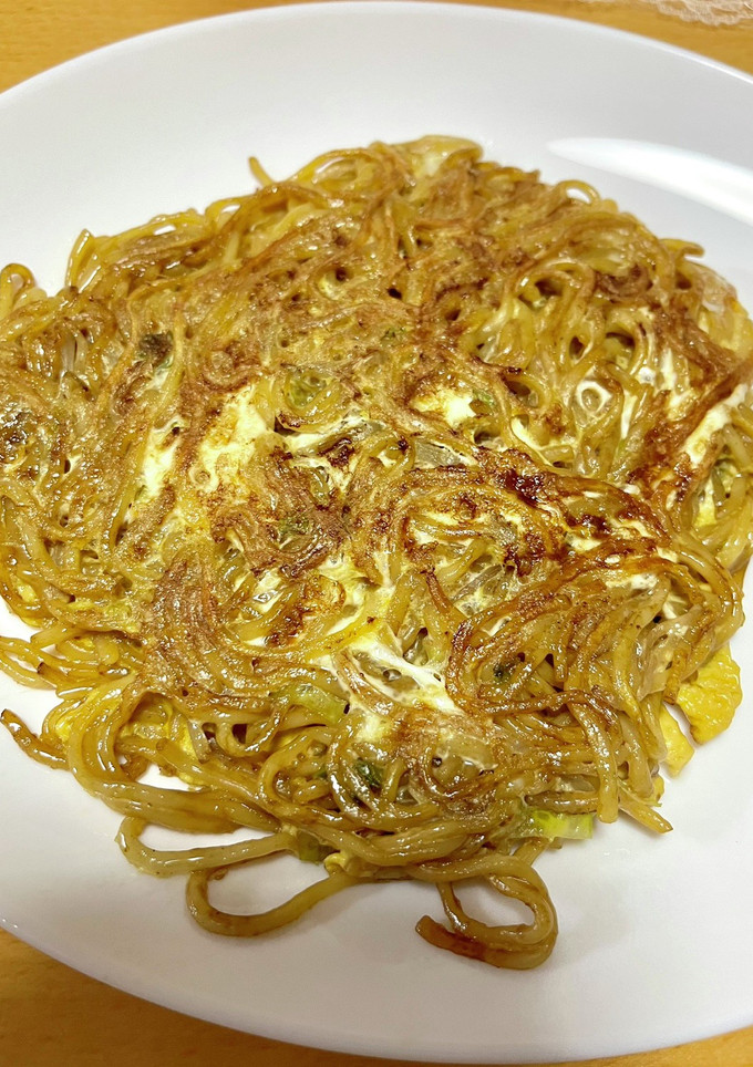 残り物焼きそばで卵とじ-レシピのメイン写真