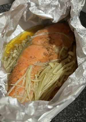 えのきたっぷり鮭のホイル焼き-レシピのメイン写真