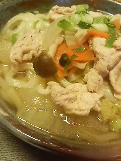 讃岐の味!?豚キノコうどん♪-レシピのメイン写真