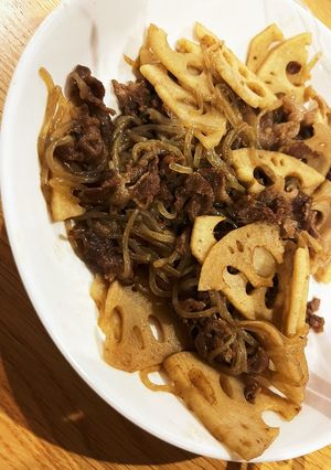 牛れんこん-レシピのメイン写真