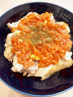 ♯簡単!鶏もも肉の玉ねぎトマトソースのせ-レシピのメイン写真