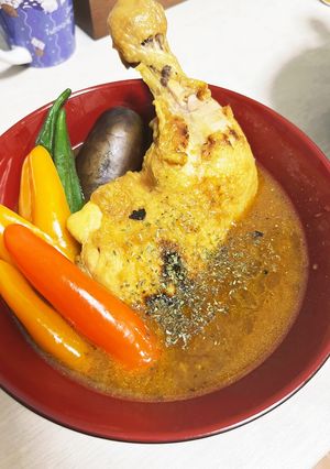 ごろっと夏野菜とおおきな鶏のスープカレー-レシピのメイン写真