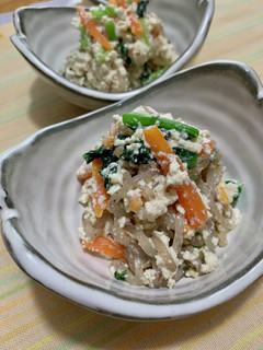 お豆腐でヘルシー♪白和え-レシピのメイン写真