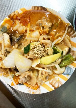 レンジ簡単きな粉トマトポン酢味甘酢酢豚-レシピのメイン写真