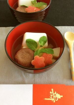 スウィーツおせち９☆雑煮(杏仁豆腐)-レシピのメイン写真