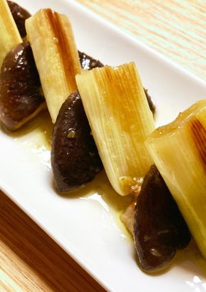 香り高い♪焼きネギと椎茸の柚子胡椒マリネ-レシピのメイン写真