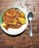 煮込み野菜ときのこスモークチキンのカレー