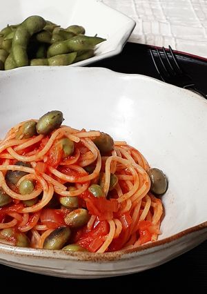 【野菜ソムリエ】紫ずきんのトマトパスタ-レシピのメイン写真