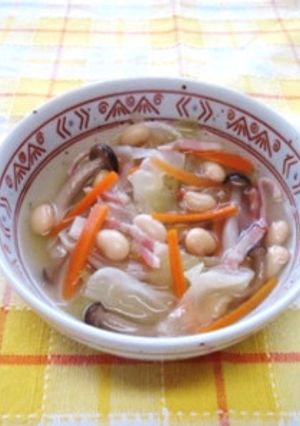 【なんたん】大豆と野菜のあったかスープ-レシピのメイン写真