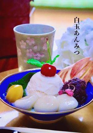 絶品もちもち白玉団子と抹茶ゼリーあんみつ-レシピのメイン写真
