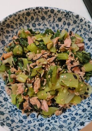 簡単！旨い！チンゲン菜ツナ塩ひじきナムル-レシピのメイン写真