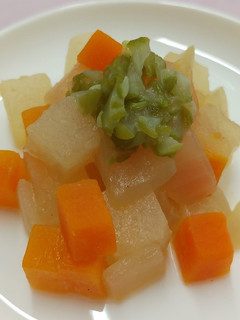 【離乳食】大根といんげんのみそ煮-レシピのメイン写真