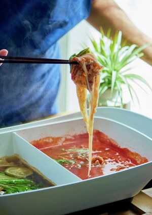 ２色しゃぶしゃぶ素麺-レシピのメイン写真