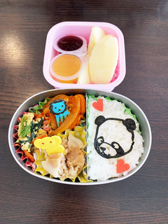 中華風パンダ弁当☆幼稚園保温庫用☆年少-レシピのメイン写真