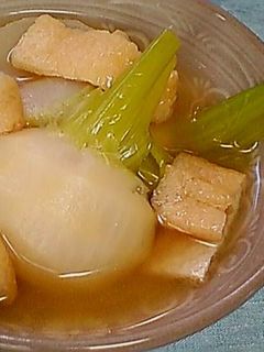 かぶと油揚げのあっさり煮-レシピのメイン写真