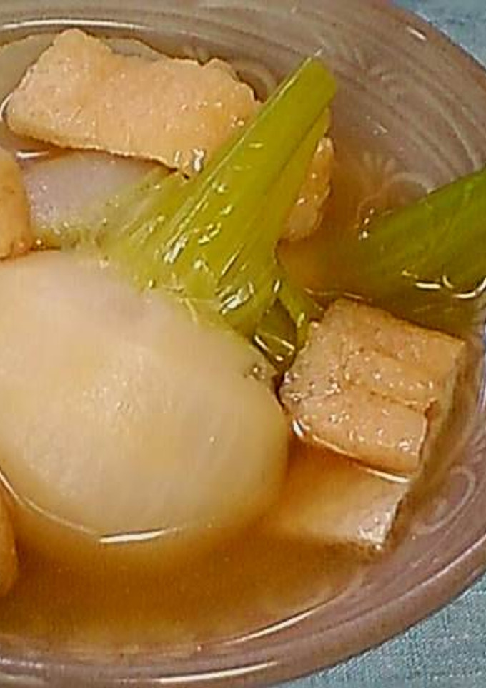 かぶと油揚げのあっさり煮-レシピのメイン写真