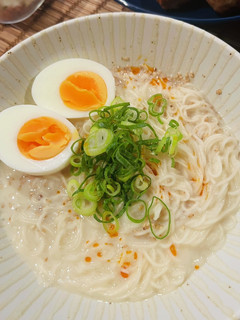 白ごま豆乳坦々風♡そうめん-レシピのメイン写真