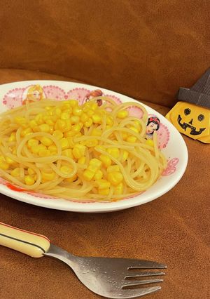 娘が絶品！コーンバター醤油パスタ-レシピのメイン写真