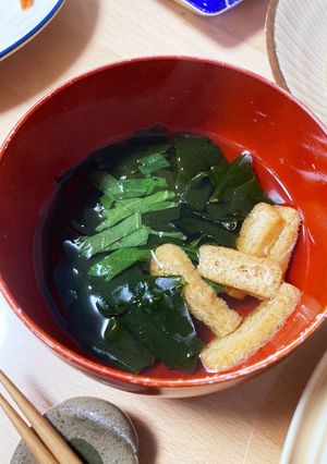 生わかめとしそのお吸いもの-レシピのメイン写真