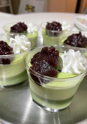 抹茶ラテパウダーで簡単！濃厚プリン-レシピのメイン写真