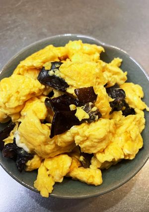 キクラゲと卵のポン酢炒め-レシピのメイン写真