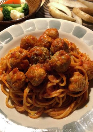 ミートボールパスタ-レシピのメイン写真