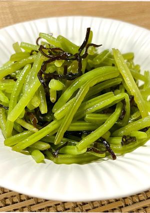 超簡単♪芋づるの塩昆布和え-レシピのメイン写真