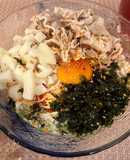 ピリ辛豚バラガッツリそうめん♡晩酌のお供