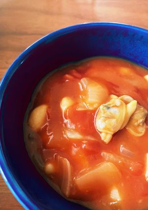 10分|給食の味♪トマトスープで鉄分補給-レシピのメイン写真