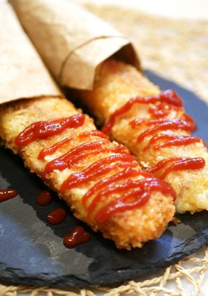 ライスペーパーでハムチーズスティック-レシピのメイン写真