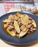 季節ぴったり☆牛蒡と牛肉の焼肉のタレ炒め