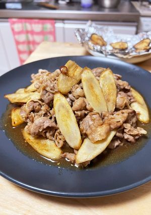 季節ぴったり☆牛蒡と牛肉の焼肉のタレ炒め-レシピのメイン写真