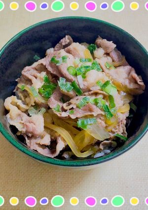 我が家の、つゆだくな牛丼-レシピのメイン写真