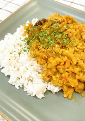 ミックスビーンズのドライカレー-レシピのメイン写真