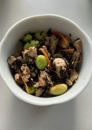 豆腐とひじきの煮物-レシピのメイン写真