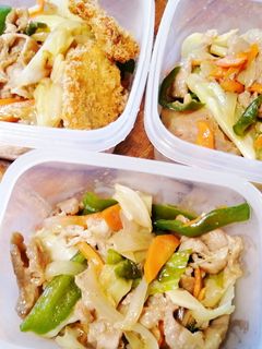 朝ごはん弁当!野菜炒め-レシピのメイン写真