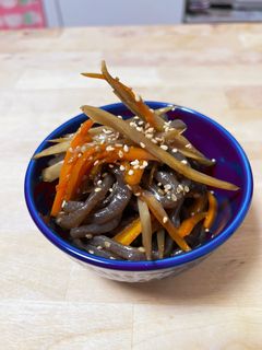 副菜☆味しみしみこんにゃくのきんぴら牛蒡-レシピのメイン写真