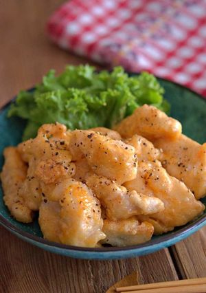鶏むね肉で鶏マヨ-レシピのメイン写真