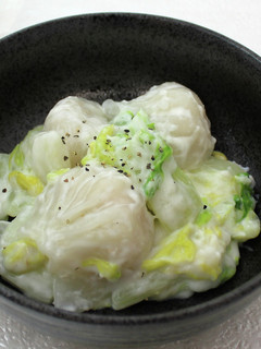 えび水餃子と白菜のクリーム煮-レシピのメイン写真
