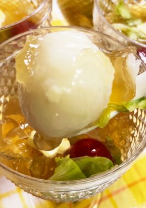 ごはん入みたらしジュレ お米トレーニング-レシピのメイン写真