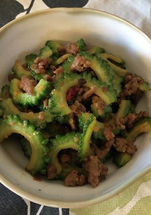 ゴーヤの肉味噌炒め-レシピのメイン写真