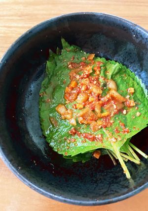 10分|簡単♪えごまの葉の醤油漬け★韓食-レシピのメイン写真