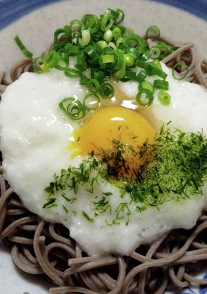 とろろ月見蕎麦-レシピのメイン写真