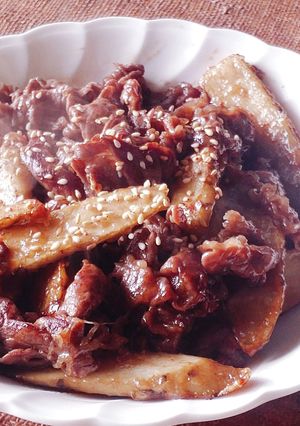 ごぼうが主役★ごぼうと牛肉甘辛煮★お弁当-レシピのメイン写真
