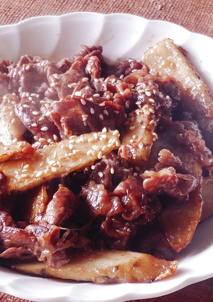 ごぼうが主役★ごぼうと牛肉甘辛煮★お弁当-レシピのメイン写真