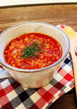 オートミールで！トマトチーズリゾット-レシピのメイン写真