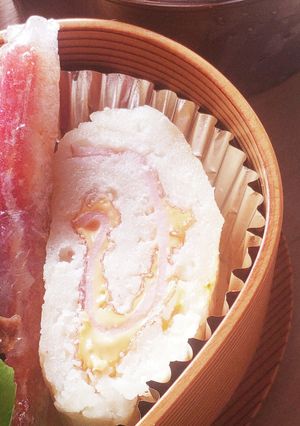 卵なしで★ハムチーズ入り卵焼き★お弁当-レシピのメイン写真